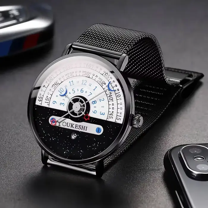 Montre homme yolako à quartz avec bracelet en acier inoxydable pour style fashion et casual occasions diverses