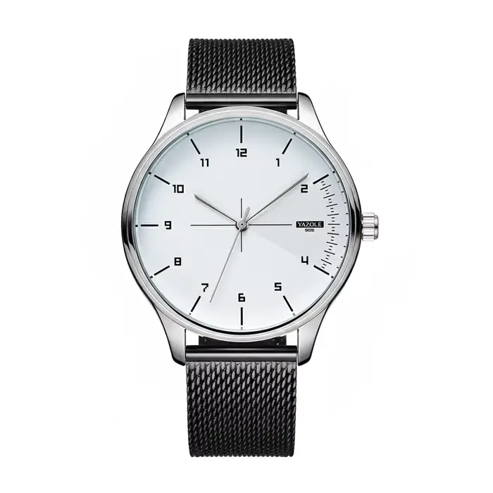 Top marque hommes montre Simple analogique Quartz montres pour homme métal maille ceinture mode affa