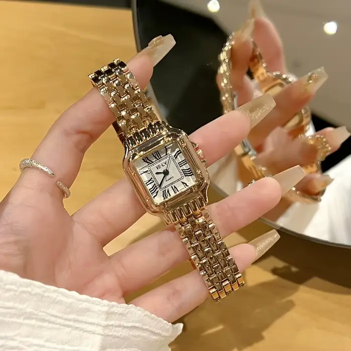 Nouvelles femmes montre lumière marque de luxe affaires or acier inoxydable dames mode montres à Quartz femme horloge Bracelet montre-Bracelet