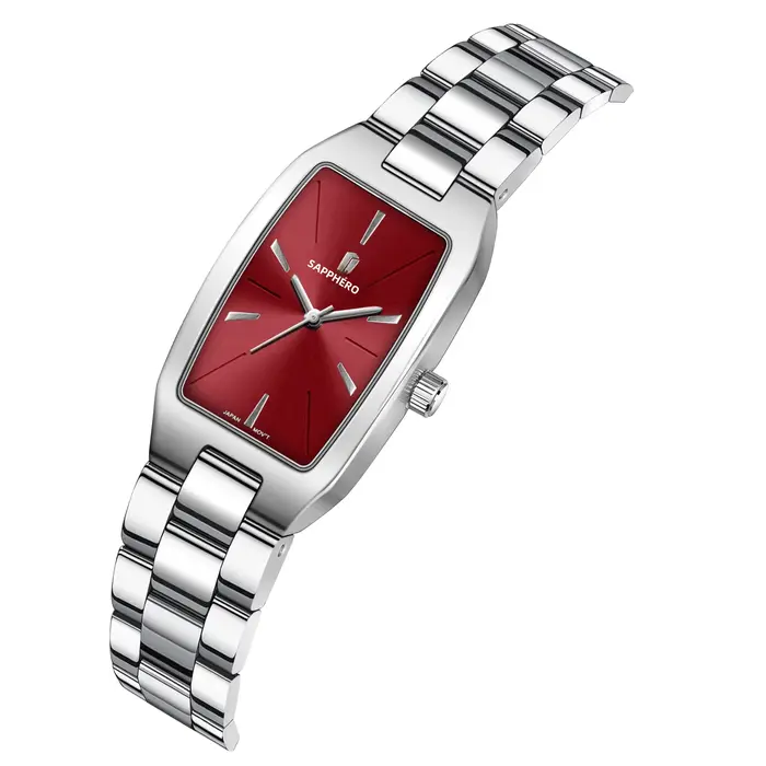 SAPPHERO mode montre pour femme Ultra mince en acier inoxydable