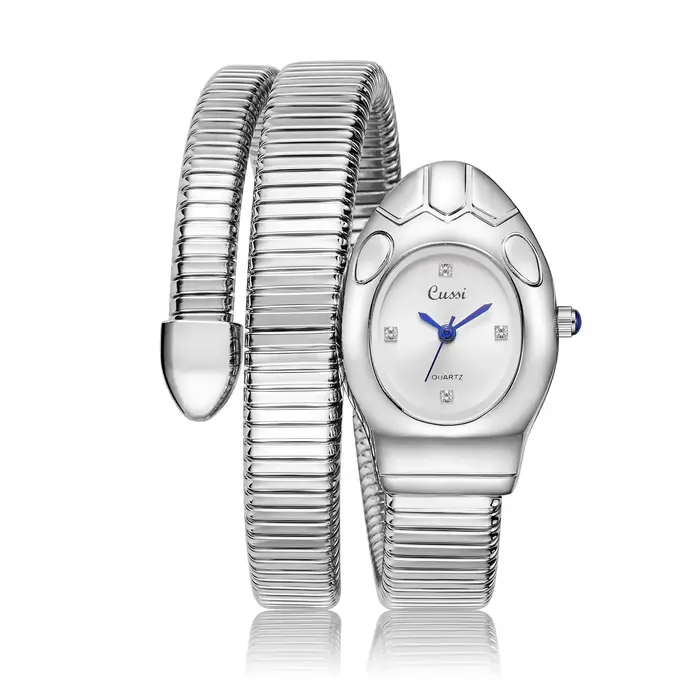 Montre de luxe en acier inoxydable pour femme