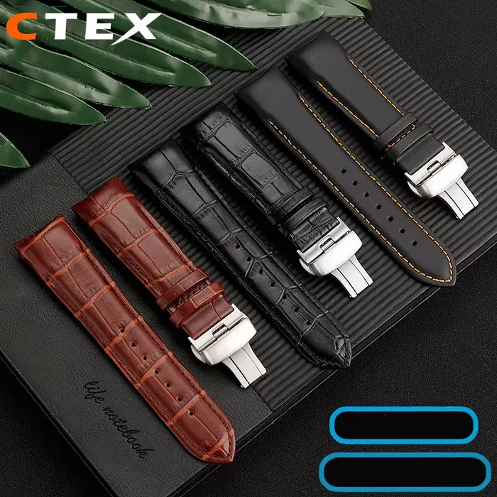 Bracelet de montre en cuir véritable pour hommes avec pin buckle pour montres Tissot 1853 COUTURIER élégant et durable pour occasions formelles et informelles