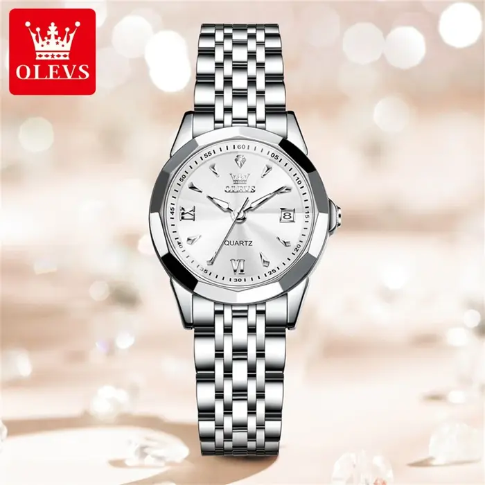 OLEVS 9998 femmes montre de luxe Original Quartz marque de mode étanche lumineux montre-bracelet calendrier fenêtre