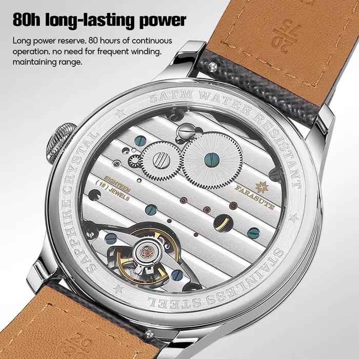 FARASUTE – montre mécanique manuelle pour hommes