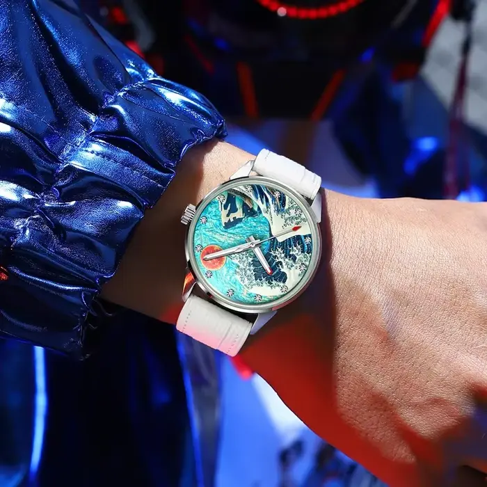 AILANG 2026 Nouvelle montre automatique de luxe blanche pour hommes NH36A