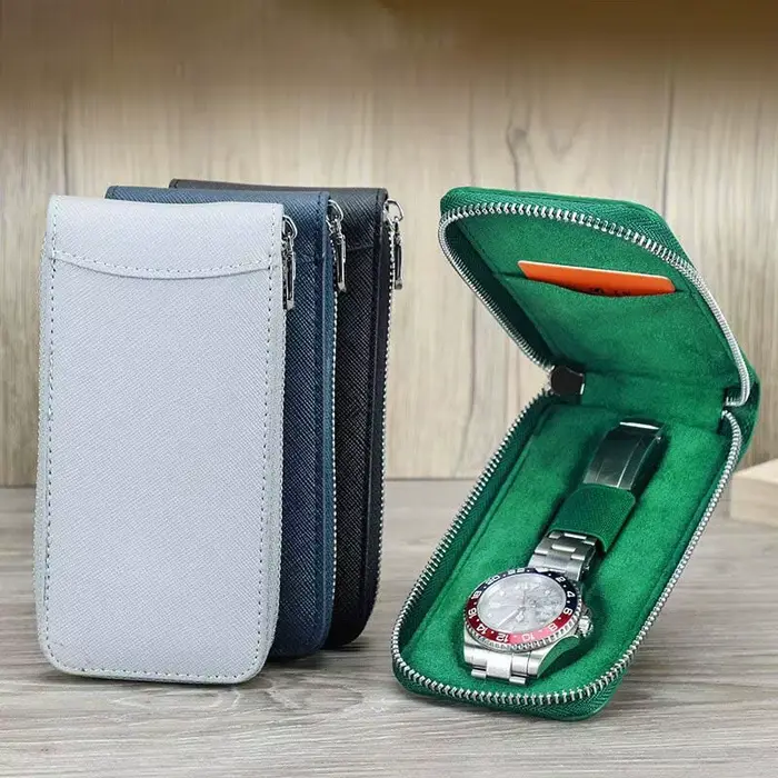 Boîte à montres en cuir pour homme et femme multifonctionnelle boîte de rangement et d'emballage haute qualité pour collection de montres occassions spéciales