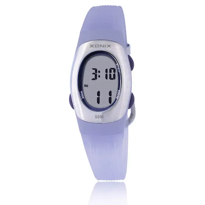 XONIX nouvelle mode femmes étudiant sport montres étanche 50m dames gelée alarme numérique natation plongée main Montre Femme AP