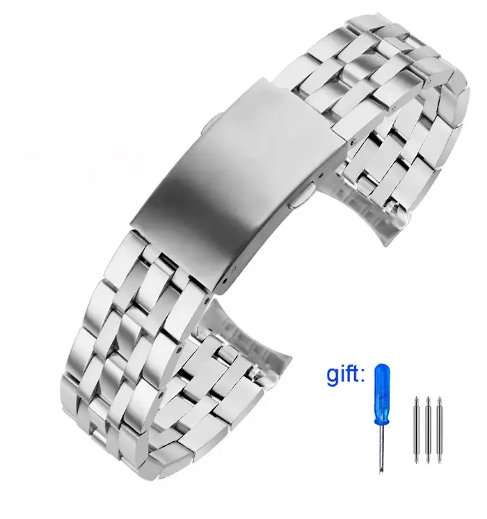 Bracelet de montre pour Tissot 1853 PRC200 T17 T461 T055 T014 hommes fermoir pliant montres accessoi