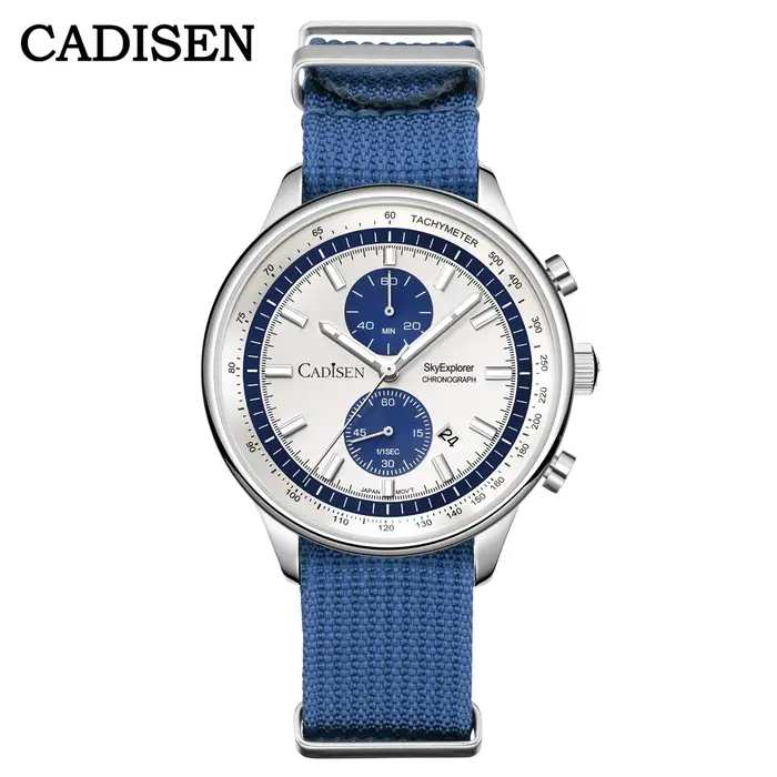 CADISEN 2026 nouvelles montres pour hommes montre à Quartz de luxe pour homme chronographe MIYOTA 0S11