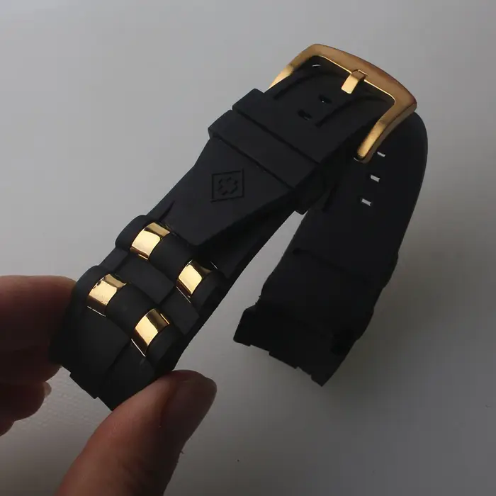 Bracelet de montre en caoutchouc pour hommes 26mm