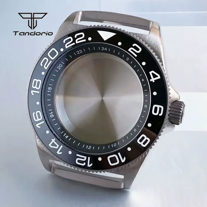Boîtier de montre de plongée en titane 42mm GMT NH34