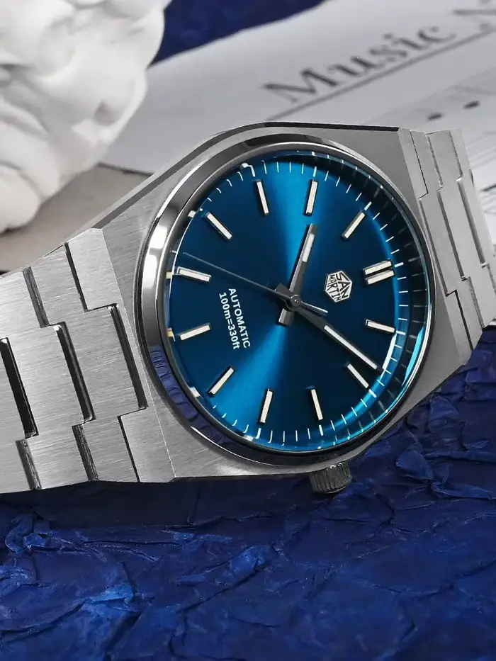 San Martin 40mm mis5 9015 montres mécaniques montre-bracelet étanche pour hommes de luxe BGW-9 lumineux