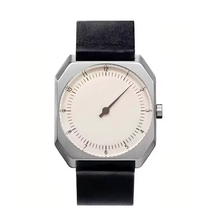 Montre Homme Rétro SKU One Pointer Style Vintage Carrée à Quartz Design Unique Montre-Bracelet Tendance en Alliage