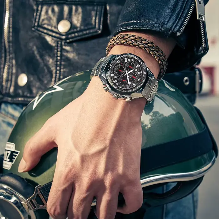 WWOOR Sport montres pour hommes haut de gamme de luxe