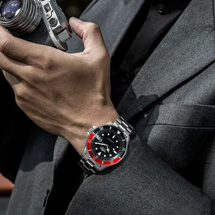 Montre mécanique automatique pour homme, résistante aux chocs, idéale pour occasions spéciales, cadeau professionnel et sportif