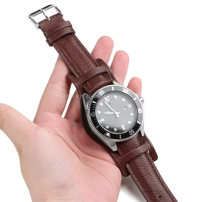 Bracelet de montre en cuir véritable pour Omega et Seiko 18mm 20mm 22mm vintage pour femmes et hommes occasion spéciale
