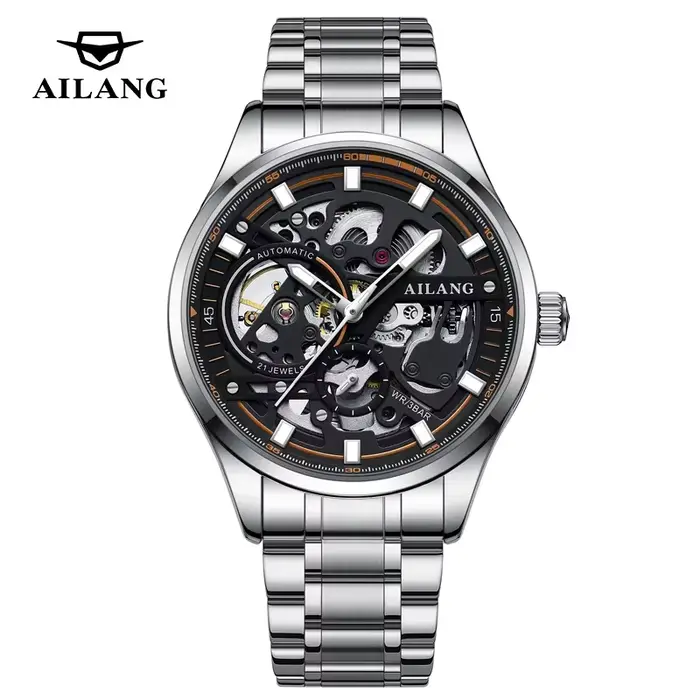 AILANG 8835 Montre automatique entièrement creuse pour homme