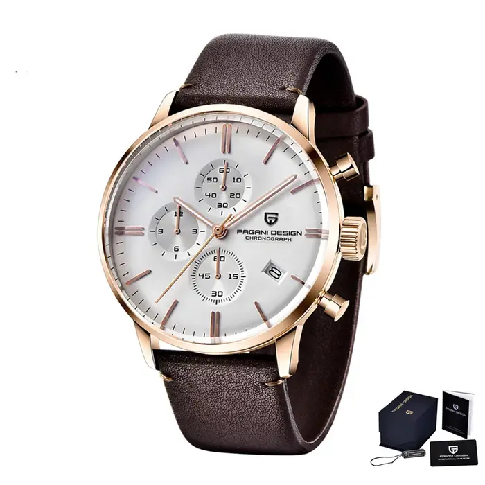 Pagani Design montre chronographe homme japon VK67 Movt étanche multifonctionnel affaires sport