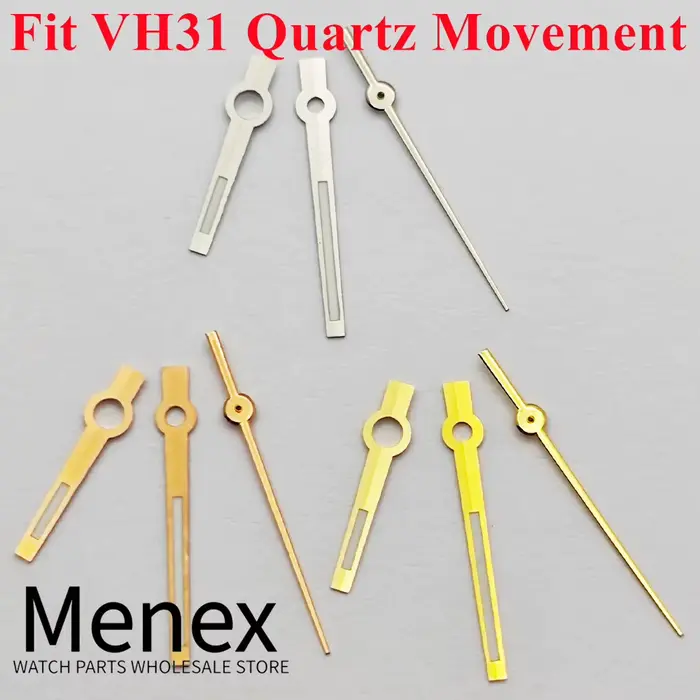 Aiguilles de montre lumineuses vertes Menex