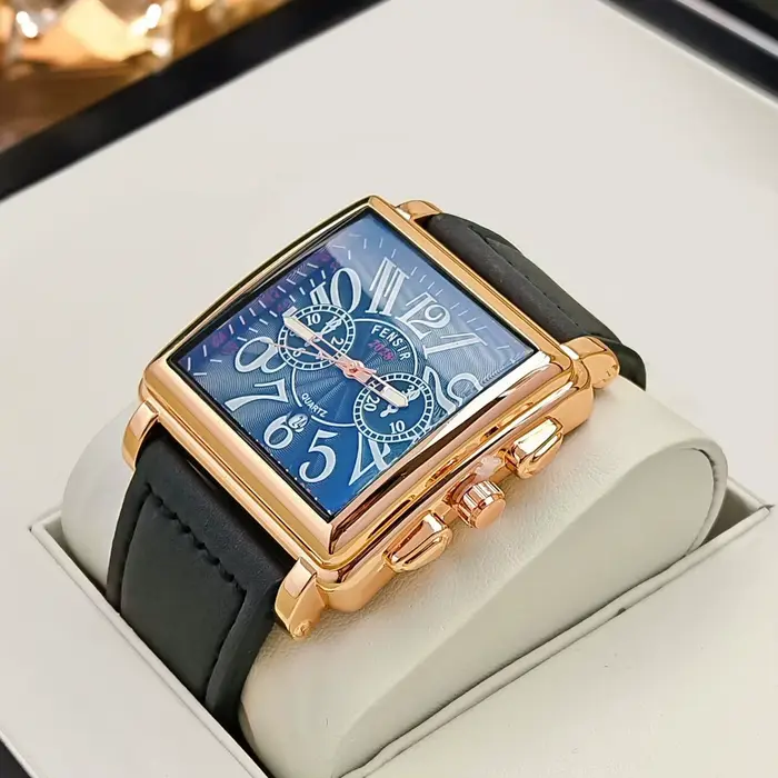 Montre à quartz de luxe pour hommes d'affaires