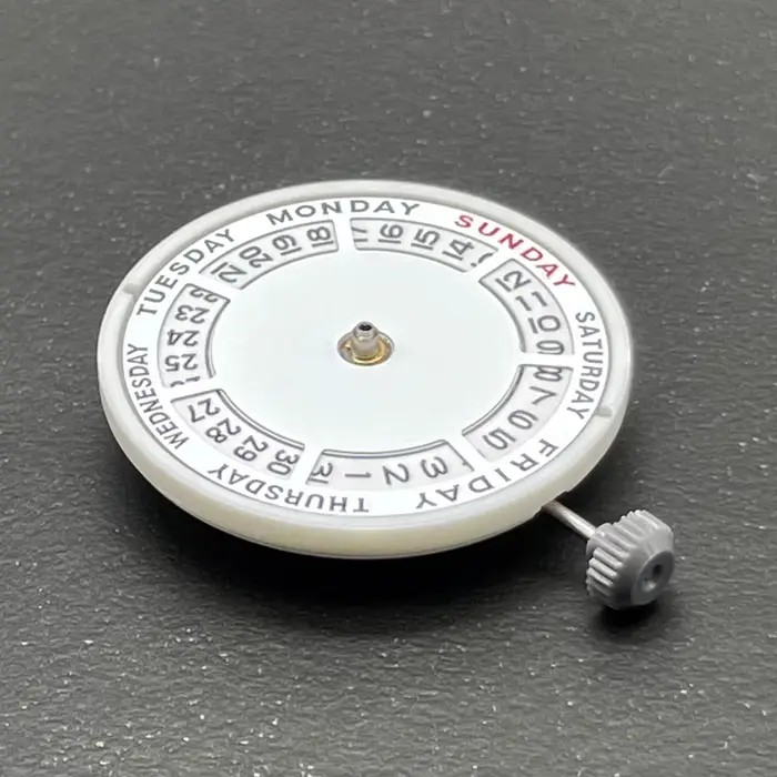 Véritable mécanisme de montre à mouvement mécanique automatique Miyota 8285 Mod Day-Date avec semaine à 12:00/Date à 3:00 heures 21 bijoux