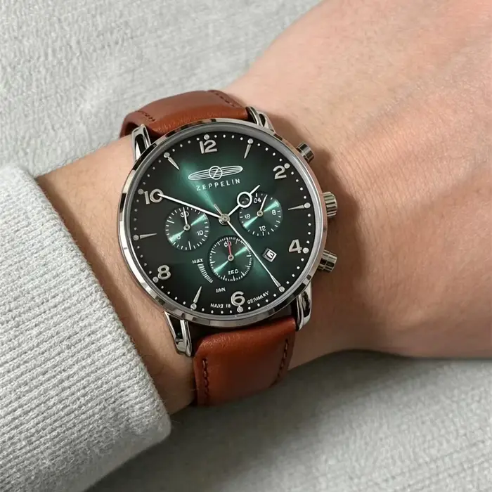Nouvelle montre à quartz de la série Zeppelin Hindenburg, montre de loisirs rétro, montre de luxe mu