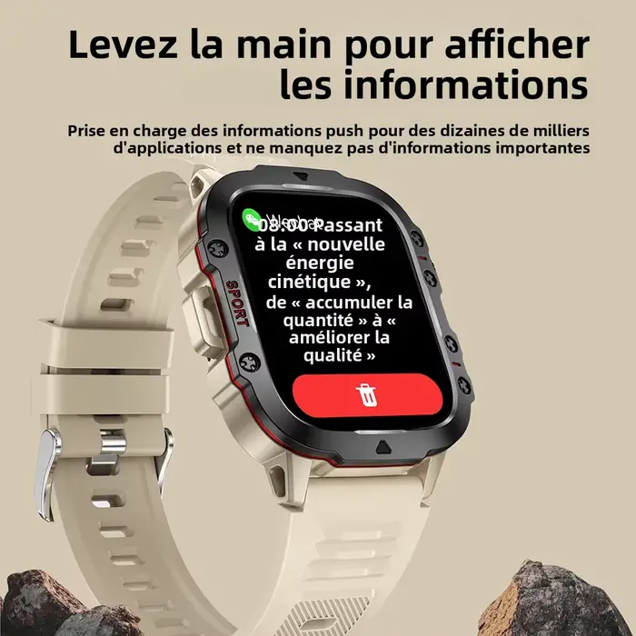 Montres intelligentes militaires originales pour hommes