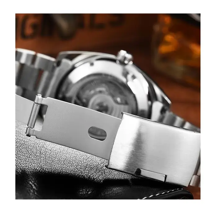 Montre mécanique automatique Submariner avec boîtier et bracelet en acier de 40 mm de diamètre et 14 mm d'épaisseur