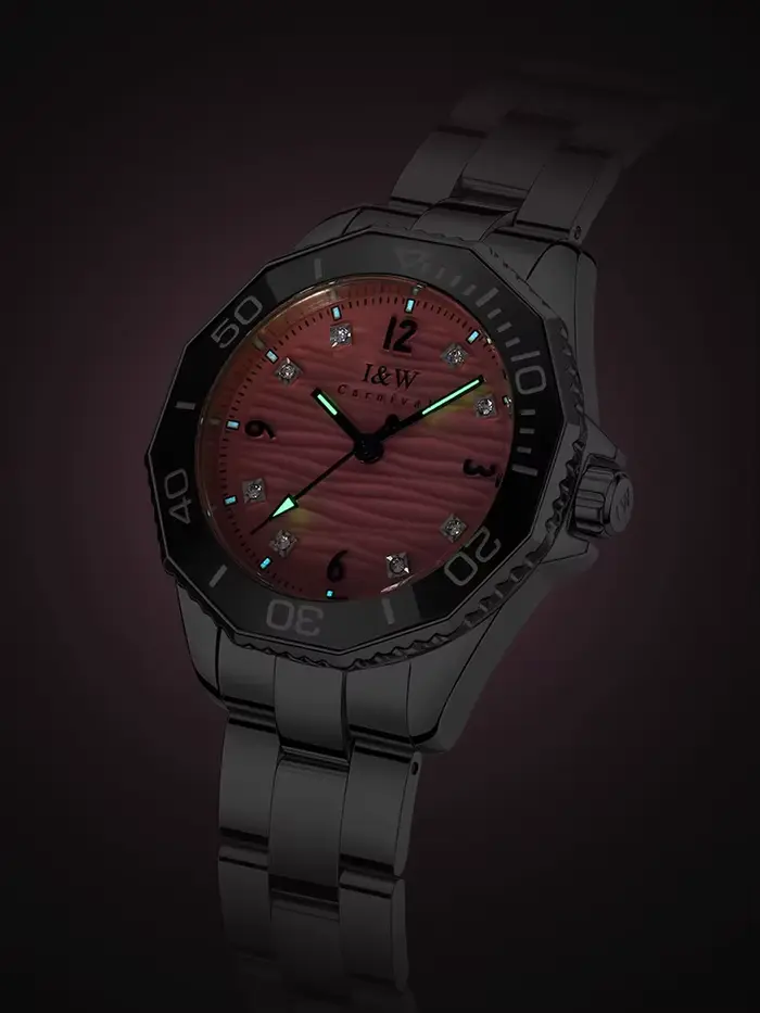 Montre IW CARNIVAL Quartz pour Femmes Saphir Élégante Occasions Spéciales Robuste Pratique
