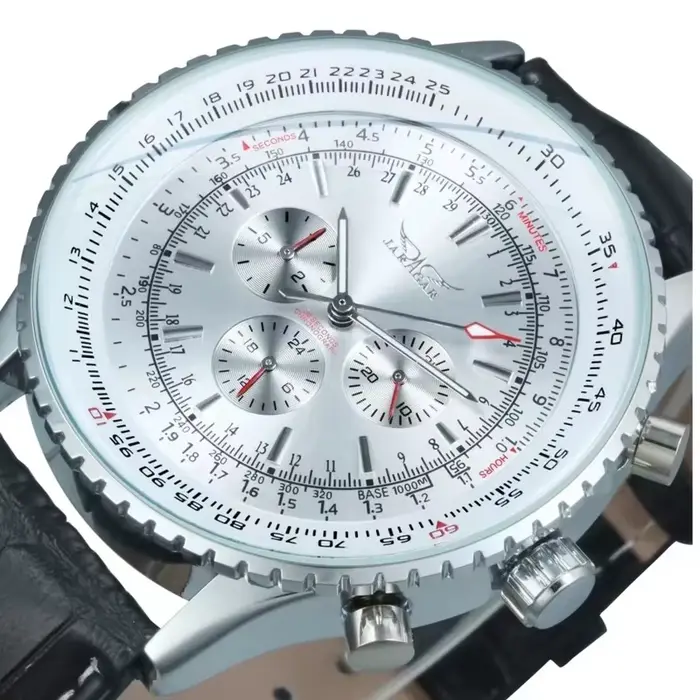 JARAGAR-Montre mécanique de luxe pour homme, étanche, grand cadran, calendrier, affichage de la sema