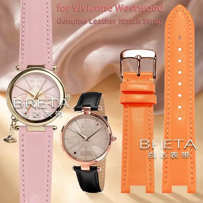 Bracelet de montre en cuir véritable pour femme avec boucle papillon, élégant et polyvalent pour toutes les occasions spéciales