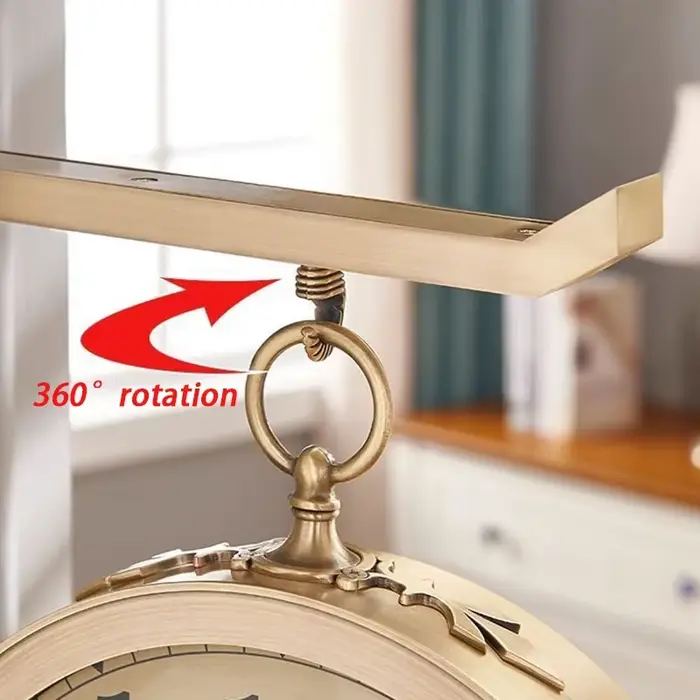 Horloge murale double face pour salon
