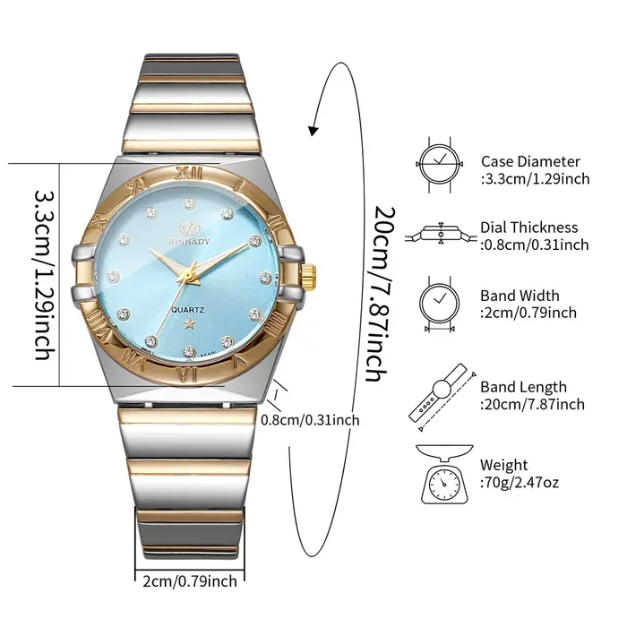 Montre à Quartz élégante pour femmes