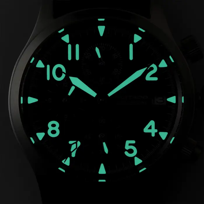 Militado ML1868KF montre à Quartz à 3 cadrans VK67 chronographe mouvement verre saphir lumineux 100m étanche 39mm montres militaires