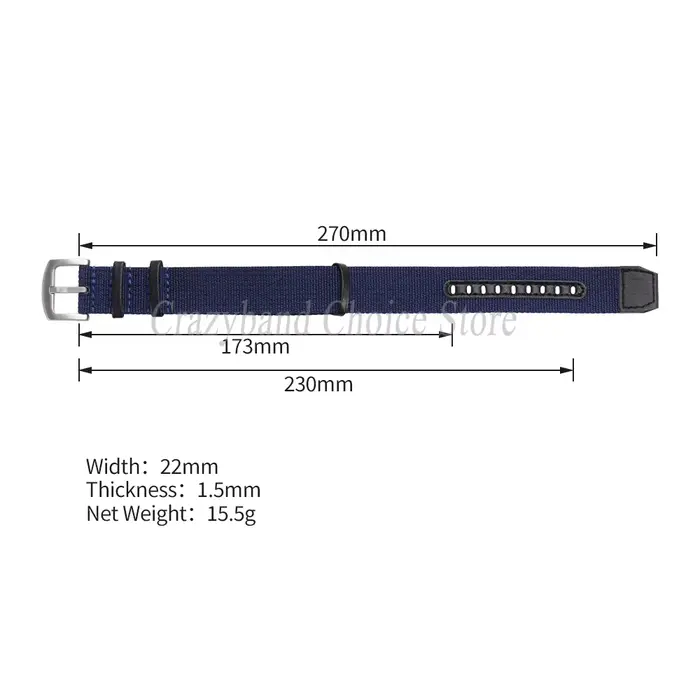 Bracelet de montre en nylon de haute qualité pour Citizen