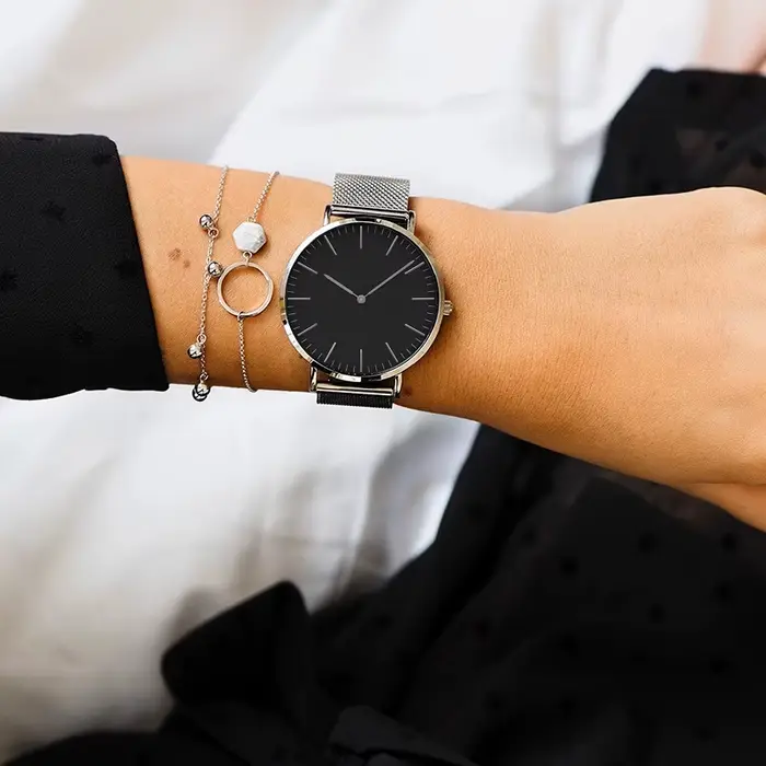 Montre de luxe en or Rose pour femmes