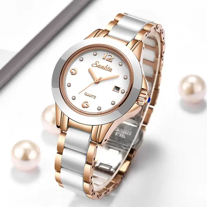 Mode Femmes Montre Rose Or Dames Bracelet Montres Fille Reloj Mujer 2023 Nouvelle
