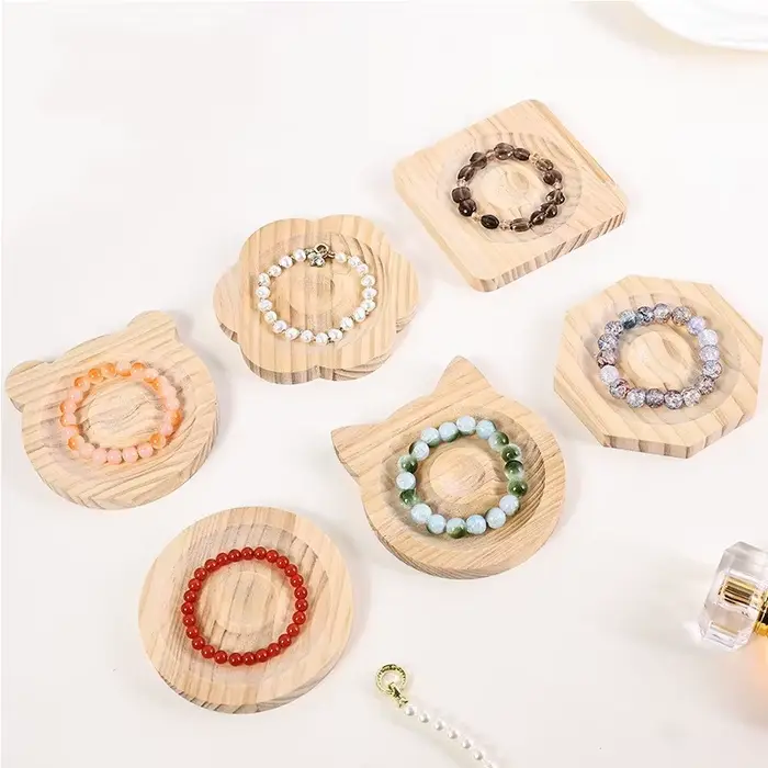 Planche de perles en bois pour bricolage