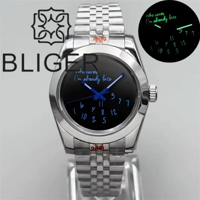 Montre pour homme avec logo personnalisé 36 mm 39 mm