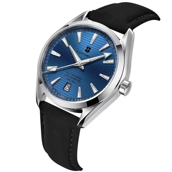 Corgeut NH35 montre hommes automatique mécanique poignet