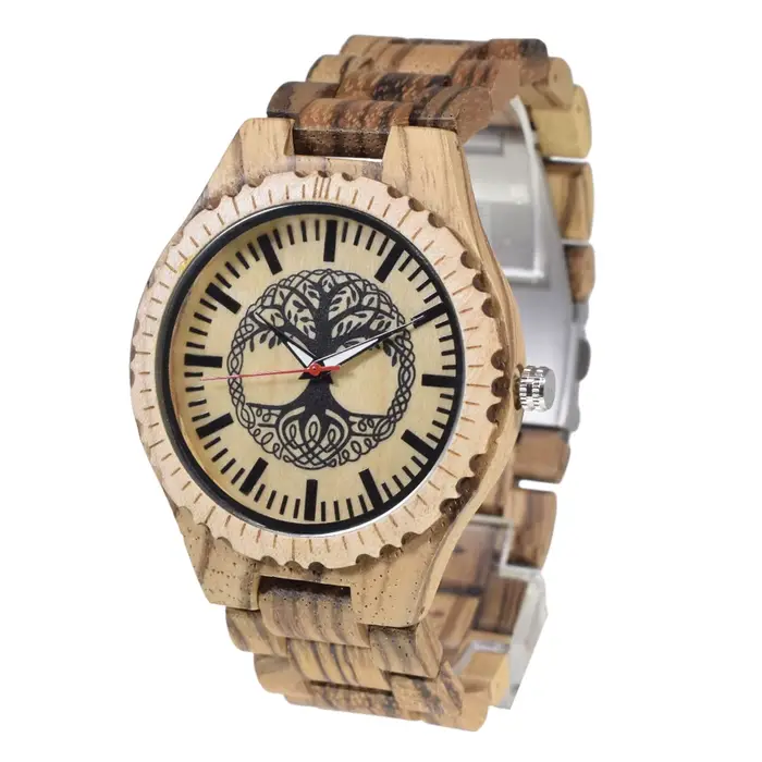 Montre-bracelet en bois pour hommes