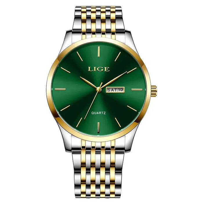 2025 LIGE hommes montres d'affaires haut de gamme de luxe homme montre-bracelet étanche lumineux Date semaine Quartz