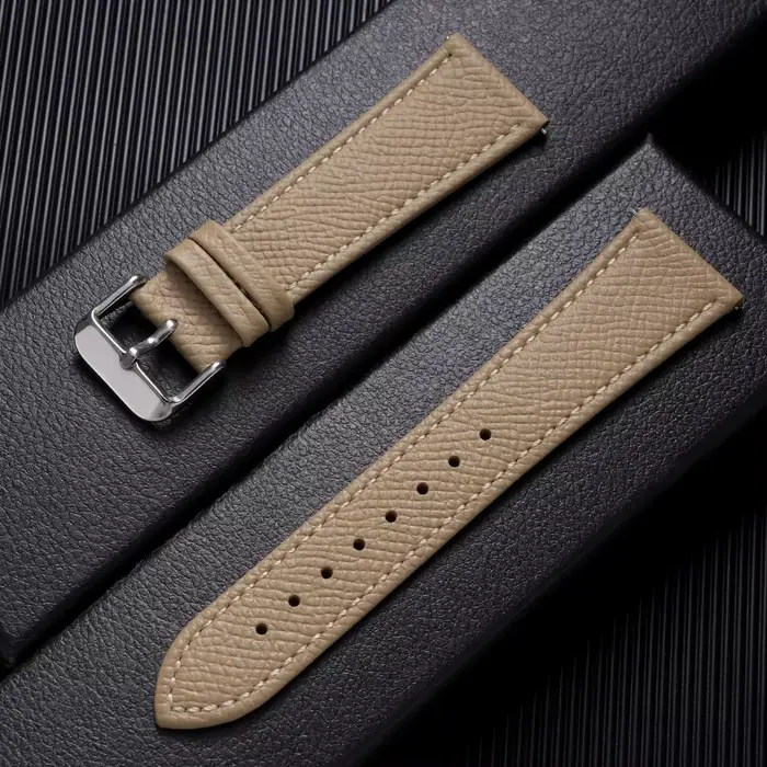 Nouveau bracelet en cuir de veau 18mm 19mm 20mm 21mm 22mm pour Samsung Watch4/5/6/7 40mm 44mm, brace