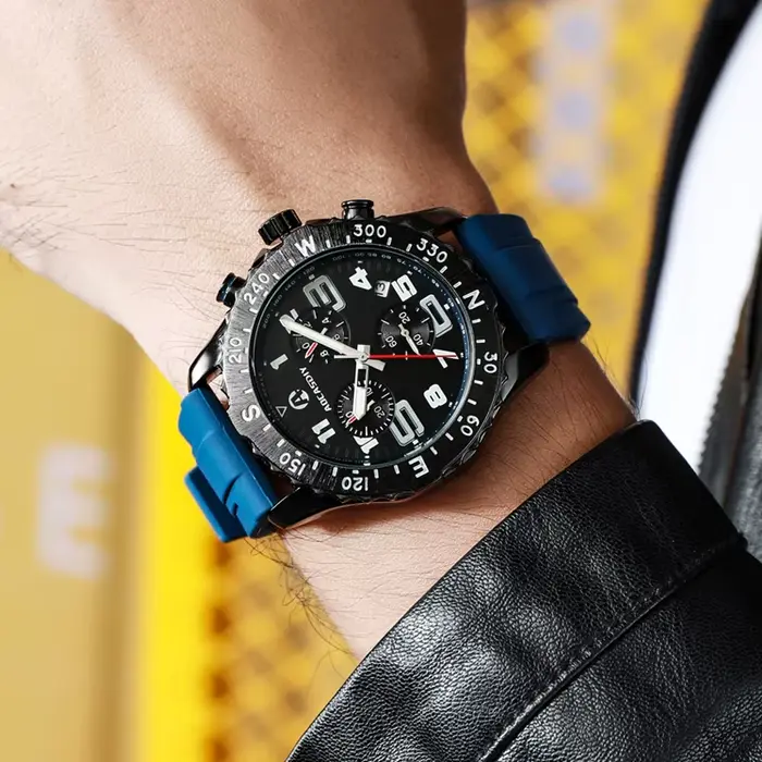 Montre à quartz sportive multifonctionnelle pour homme occasions extérieures et étudiantes