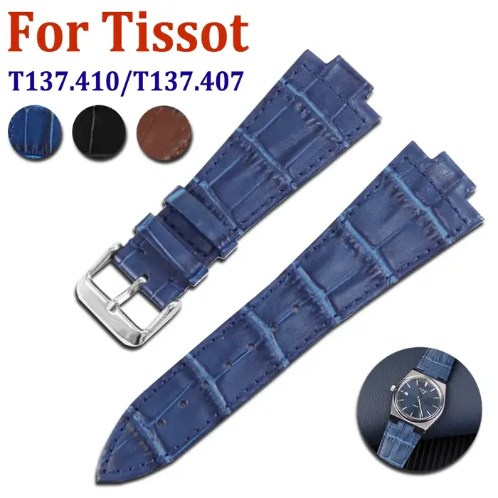 12mm pour T137 bracelet en cuir pour Tissot 1853 Super Player PRX série T137.410/T137.407