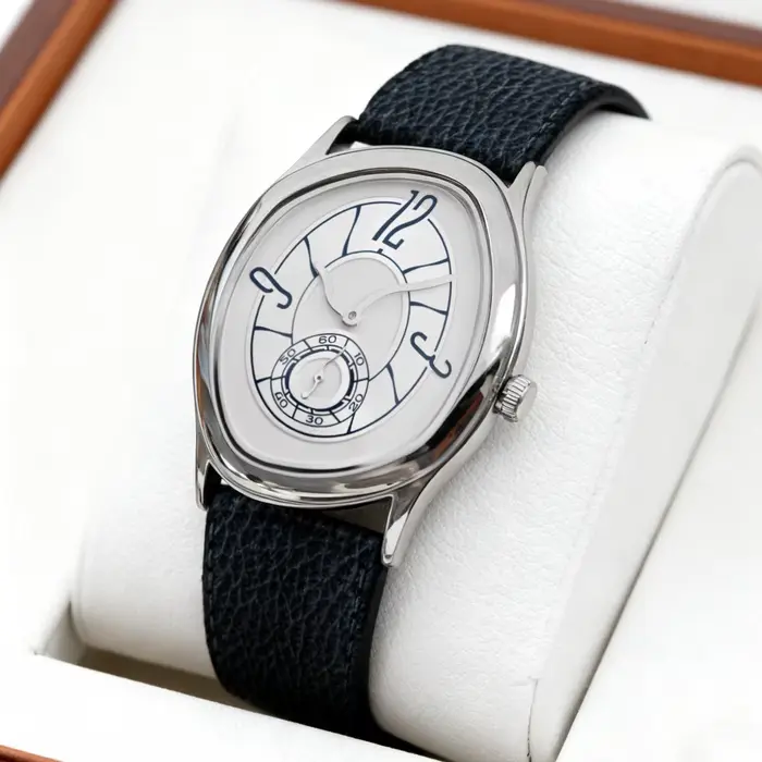 Nouvelle montre torsadée effet fondant pour hommes et femmes
