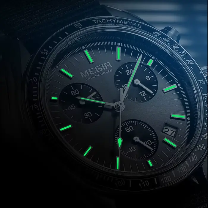 MEGIR Quartz chronographe montres hommes étanche Sport montre-bracelet