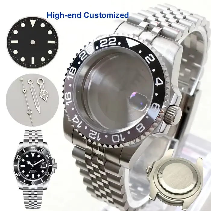 Montre pour homme en acier inoxydable 904L, montre mécanique automatique complète personnalisée haut