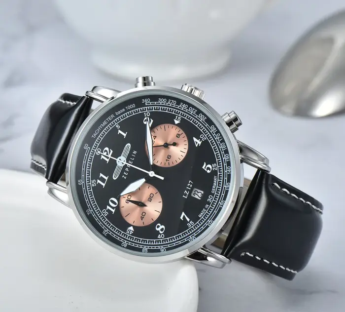 Montre à quartz classique pour hommes de la série ZEPPELIN Hindenburg