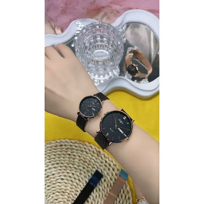 Montre de couple pour la Saint-Valentin pour hommes et femmes